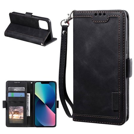 Suburbian läder iPhone 13 fodral - Svart