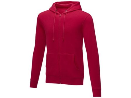 Hoodie zip Theron Herr röd S - Lyreco - Yrkeskläder - Tröjor och Sweatshirts - Hoodies