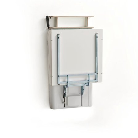 Hæve sænke puslebord NEIL, vægmonteret, uden vask, 800x800 mm