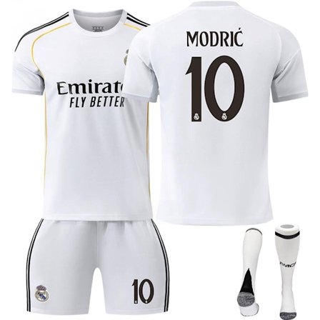 2526 Ny Real Madrid Fotballdrakt med Korte Ermer for Voksne og Barn - Flere Stiler No.10 MODRIC