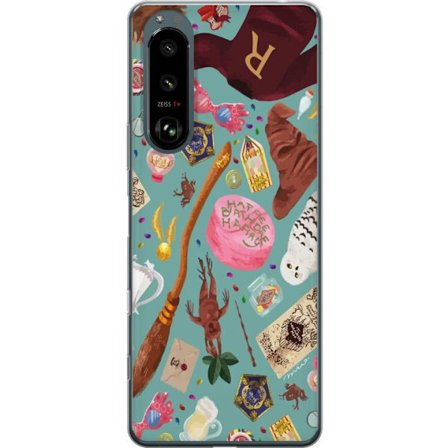 Yhteensopiva Puhelinkuori Sony Sony Xperia 5 III Maaginen kuvaus velhon sauva, hatun ja mielikuvituksellisten esineiden kanssa leikkisässä satumaise