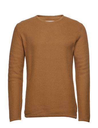 Reiswood 2.0 Strikkegenser M. Rund Krage Brun Minimum