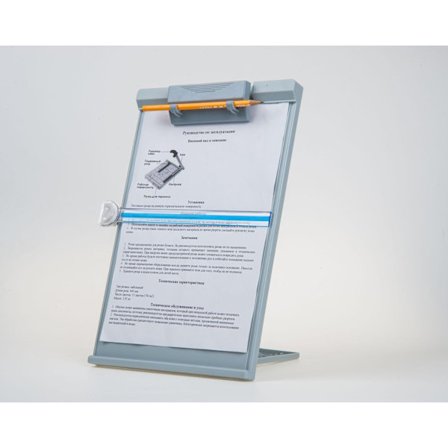 Dokumenthållare för skrivbord med 5 justerbara positioner, svart metallfilorganisator Copyholder för att skriva tal läsa