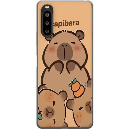 Yhteensopiva Puhelinkuori Sony Sony Xperia 10 II Capybara söpö hahmo söpö trendikäs keräilijä