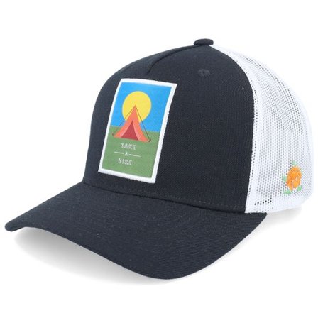 SQRTN - Svart trucker Keps - Take A Hike Cap Black A-Frame Trucker @ Hatstore