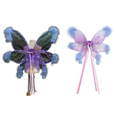 Fairy Princess Angel Wings Party Cosplay Kostymer Med Led