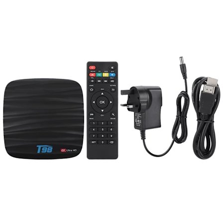 T98 H6 2+16G Quad Core Smart TV Set Top Box Android 8.1:lle 110-240V UK