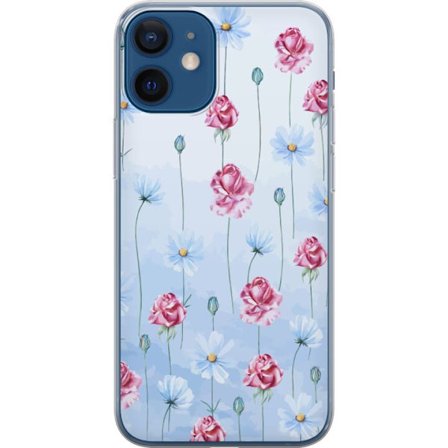 Kompatibelt Mobildeksel til Apple iPhone 12 mini Petal Reverie Sky Blue