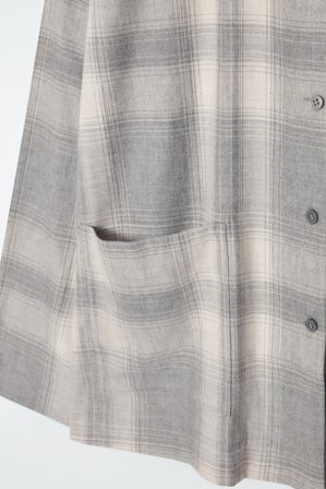 COS Femme Chemise De Pyjama À Carreaux En Flanelle in Gris