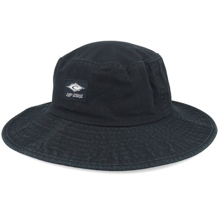 Rip Curl - Nero bucket Cappello - Classic Surf Mid Brim Hat Black Bucket @ Hatstore