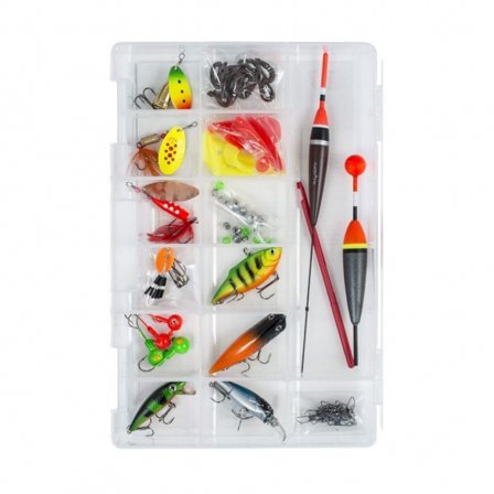 Fladen Target Barsch Box m. Köder und Zubehör