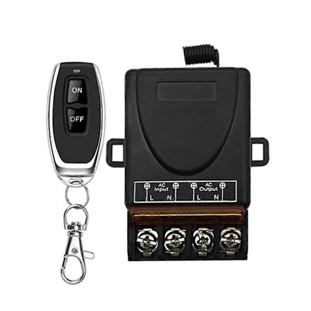 AC 220V 30A 1CH 433MHz Trådløs Fjernkontroll Bryter RF Relé Mottaker Av/På Sender for Elekt
