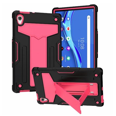 Lenovo Tab M10 HD Gen 2 T-formad kickstabd + silikonskydd - Svart / Ros