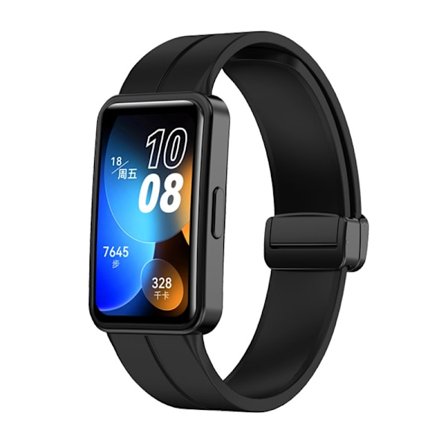 Silikonarmband för Huawei Band 8 & 9 - Svart