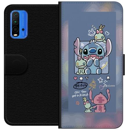 Xiaomi Redmi Note 9 4G Lommeboketui Stitch Venner