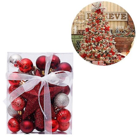 Julgranskulor i klar plast, julgranskulor, hängande julgransdekorationer