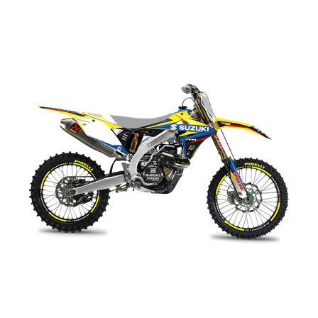 Kit Adesivi Blackbird Dream 4 Giallo-Blu-Nero - Suzuki RM-Z 450 2018-2023