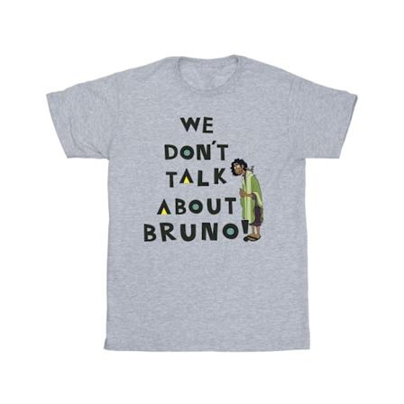 Disney Mens Encanto We Dont Talk About Bruno Boy T-Shirt M Spor Sports Grey M