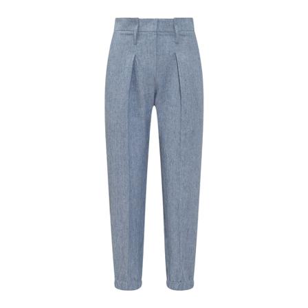 Brunello Cucinelli, Trousers Blauw, Dames, Maat:S,elastisch