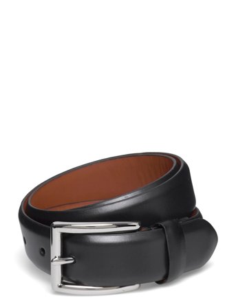 Polo Ralph Lauren Leather Dress Belt - Black - 36