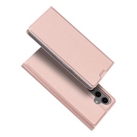 Dux Ducis Skin Pro Nahkainen Kotelo Samsung Galaxy S24 FE Vaaleanpunainen