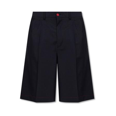 Dolce & Gabbana, Pleat-front shorts Zwart, Heren, Maat:M