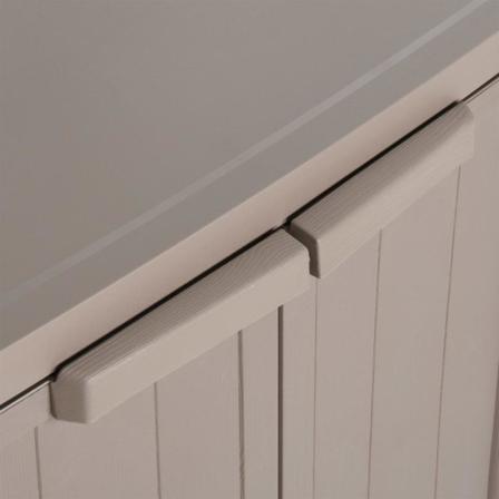 Vidaxl Förvaringsskåp För Trädgården Brun 65x45x88 Cm Pp Trälook Brun