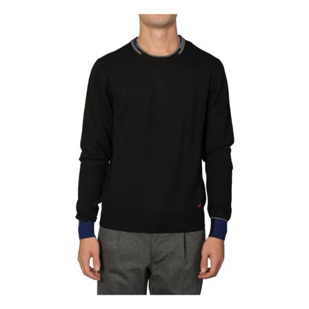 Peuterey, Round-neck Knitwear Zwart, Heren, Maat:M