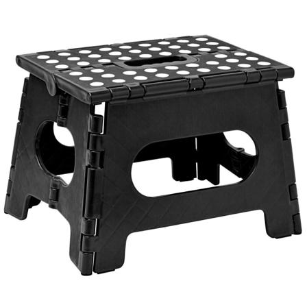 Hopfällbar Pall - Svart Svart