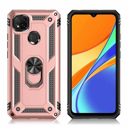 Bofink Combat Xiaomi Redmi 9C Suojakotelo - Ruusukulta