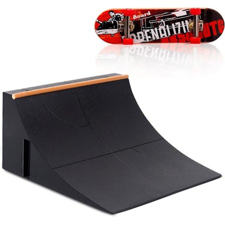 Mini skateboard rampe og tilbehør sett, skateboard park dekk tr