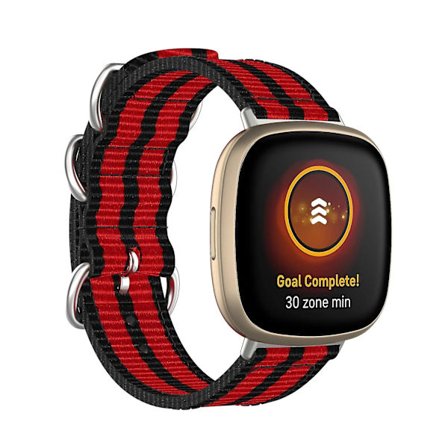 Nylonslinga för Fitbit Versa 3/fitbit Sense Smartwatch