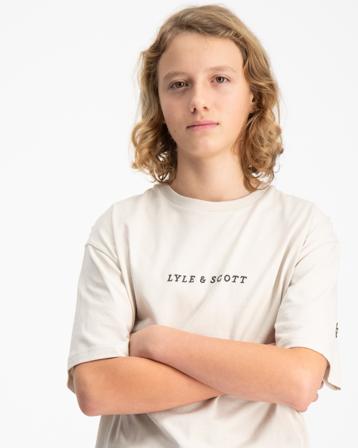 Lyle & Scott Logo Loose Fit Tee Grau T-Shirts Jungen - Kidsbrandstore