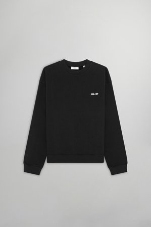NN.07 Dagon Sweatshirt Herre Sort Bomuld
