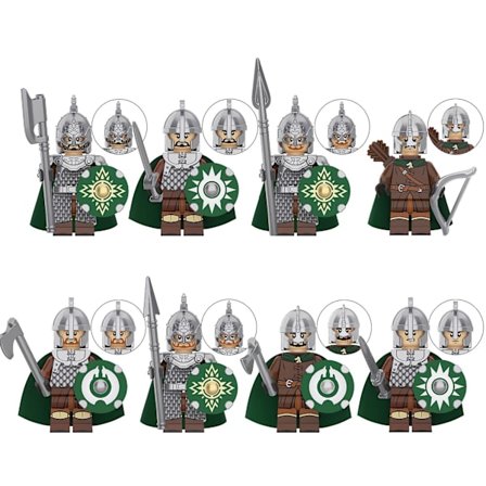 Knights Warrior Soldat Minifigur Byggeklodser Børnelegetøjssæt