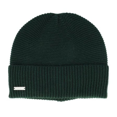 Seeberger - Grön cuff Beanie - Knit With Turn-up Olive Cuff @ Hatstore