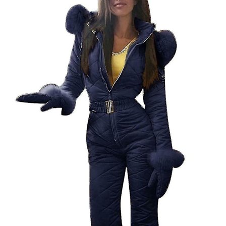 Srbtv-dame Vinter Varm Snødress Utendørs Sport Bukser Skidress Vanntett Jumpsuit