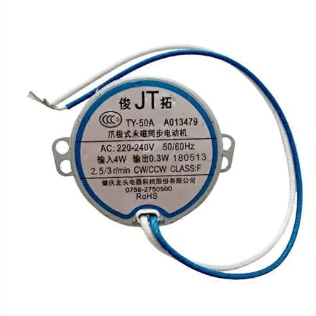 Universell Ersättningsmotor TY-50A Synkronmotor för Oscillerande Fläkt Elektrisk Ugn Reparationsdel (FMY)