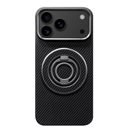 Mobilskal till iPhone 17 MagSafe Kevlar Metal Ring - 600D Coarse