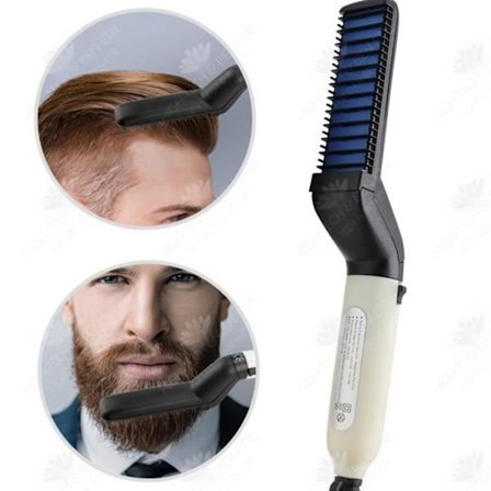 HTBE Erityinen monitoiminen muotoilukampa miehille, pehmeä lämpömuotoilukampa, sähköinen muotoilukampa ilman takkuja