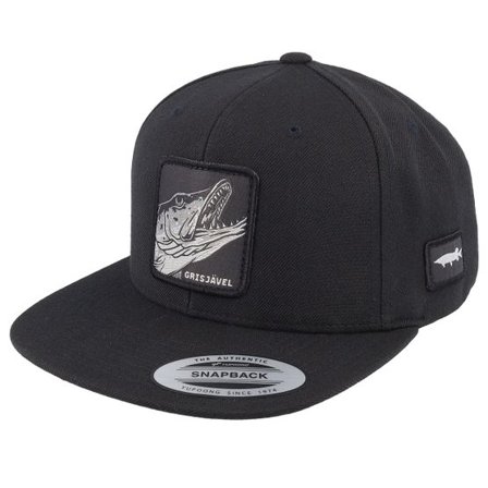 Skillfish - Svart snapback Keps - Grisjävel Mono Black Snapback @ Hatstore