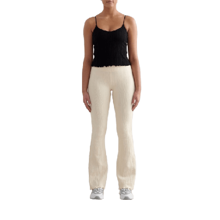 aim'n Almond White Tulip Flare Tights Underdelar Dam Vit S