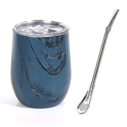 Moderne Mate Kop og Bombilla Yerba Mate Kop Dobbeltvægget Rustfrit Stål Swig