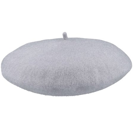 CTH Ericson - Gris beret Chapeau - Amelie Wool Dark Grey Beret @ Hatstore