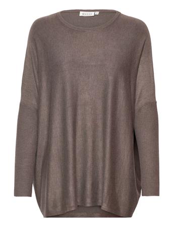 Fanasi Pullover Striktrøje Brun Masai