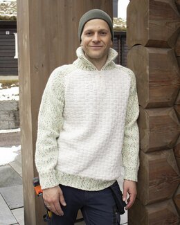 Sweater med lynlås - Brick - Dale Garn