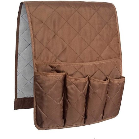 Soffa fåtölj armstödsorganisatör halkfri caddy-väska för soffa fåtölj förvaringsväska för telefon böcker tidningar TV-fjärrkontroll