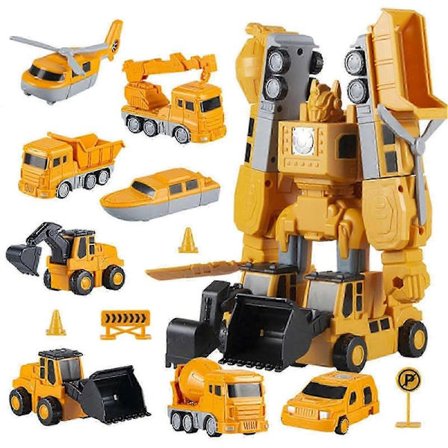 Magnetisk Transformerende Bil Samlet Legetøj til Børn Nem Brug Sjovt Billegetøj Fødselsdags Julegave