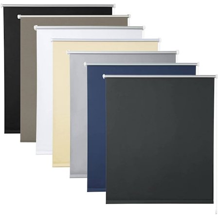 Rootz Blackout Rullegardin - Sølv termisk belægning - Varmeisolering - Nem installation - 100 % polyester - 40-120 cm x 130/160/210 cm