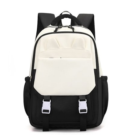 Skolerygsæk Stor kapacitet let skoletaske til 6-14 årige sort